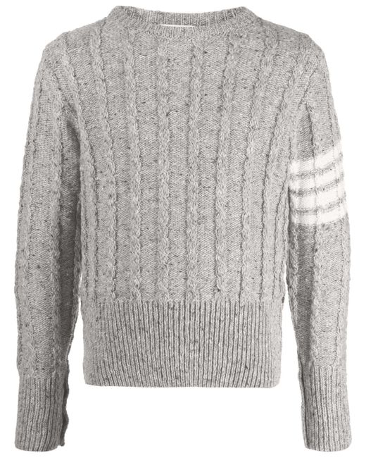 Thom Browne 4-Bar stripe cable-knit jumper