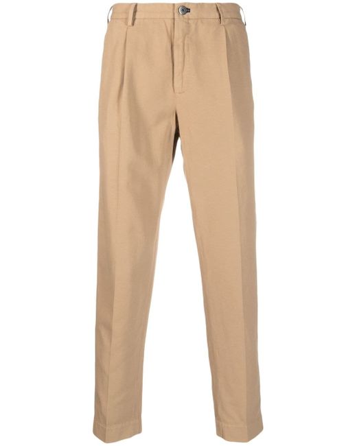 Incotex pleat-detail tapered trousers