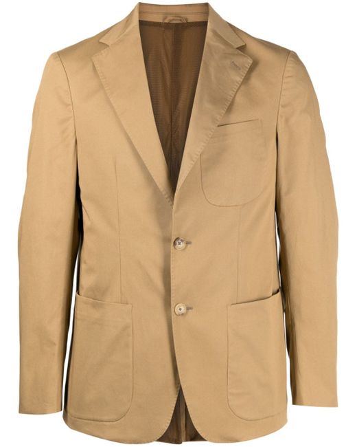 Caruso notched-lapels single-breasted blazer