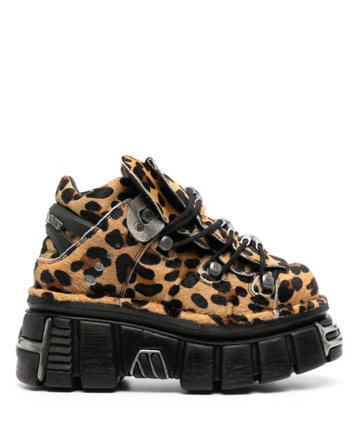 Vetements x New Rock leopard-print sneakers