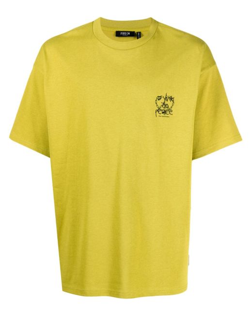 Five Cm graphic-print short-sleeved T-shirt