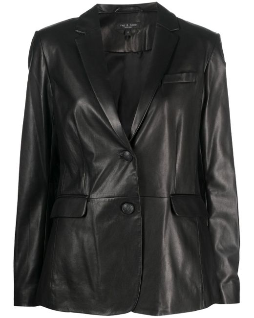 Rag & Bone Charles single-breasted leather blazer