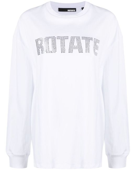 Rotate embossed-logo T-shirt