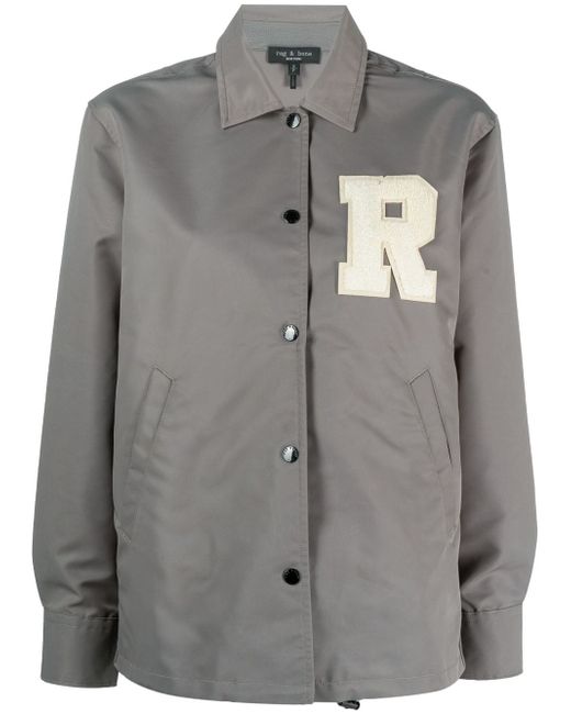 Rag & Bone Rand logo-patch shirt jacket