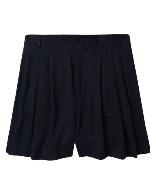 Hed Mayner pleated above-knee length shorts