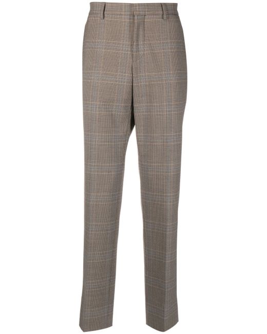 Moschino tailored plaid-check trousers