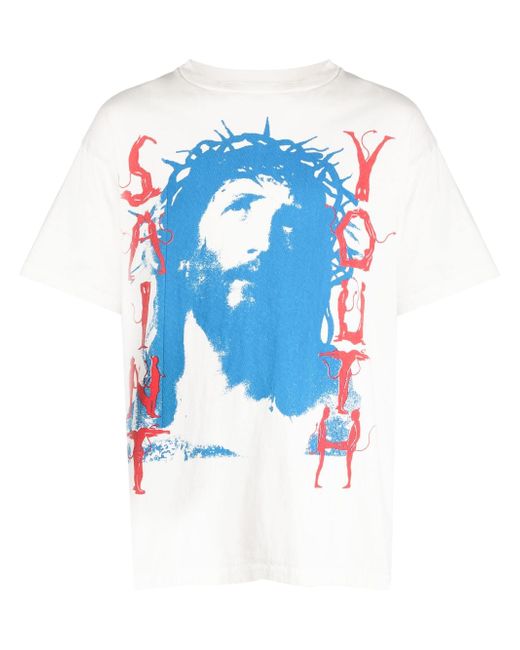 Saint Mxxxxxx graphic-print short-sleeve T-shirt