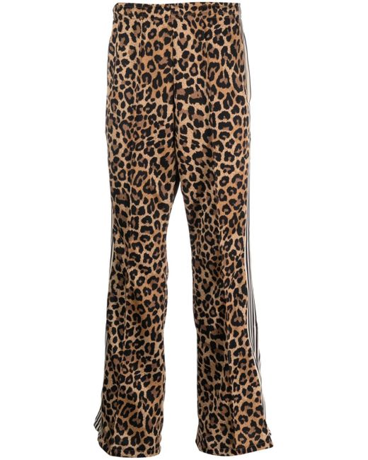 Kapital cheetah-print flared track pants