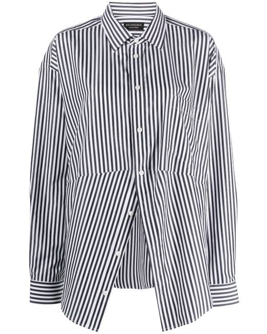 Balenciaga Swing striped shirt