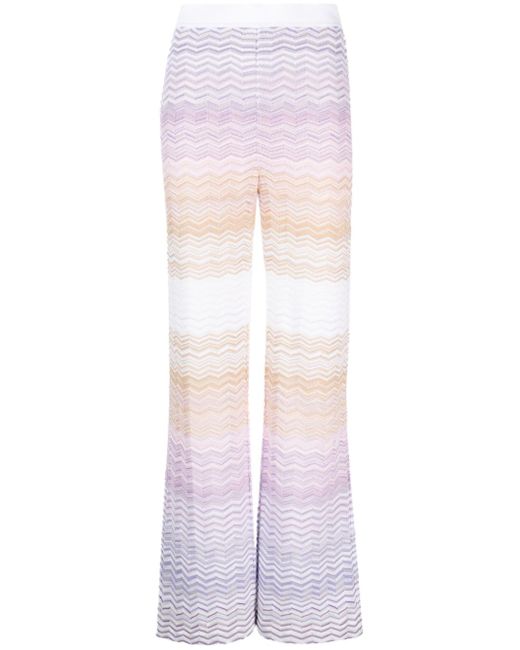 Missoni zigzag knitted trousers