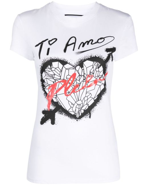 Philipp Plein Sexy Pure Fit heart-print T-shirt