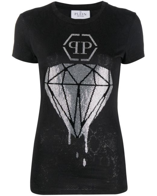 Philipp Plein diamond rhinestone-embellished T-shirt