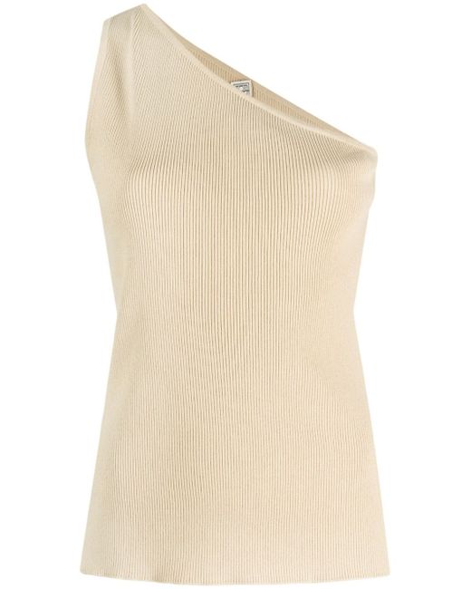 Totême ribbed-knit one-shoulder top