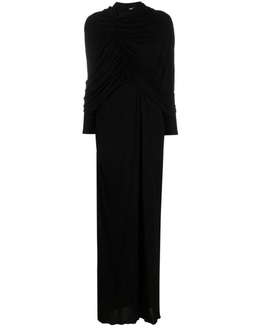 Saint Laurent cut-out long-sleeve dress