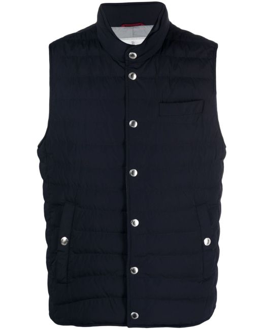 Brunello Cucinelli button-up padded gilet