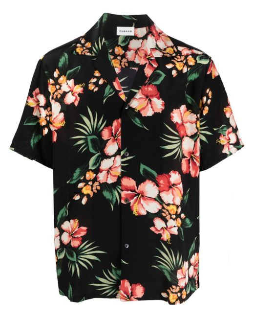 P.A.R.O.S.H. floral-print short-sleeve shirt