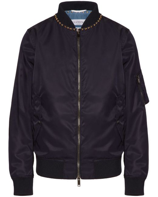 Valentino Garavani Untitled stud-embellished bomber jacket