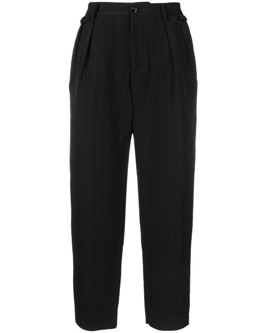 4Sdesigns cropped pleated trousers