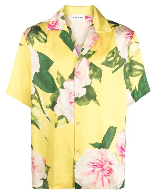 P.A.R.O.S.H. floral-print short-sleeve shirt