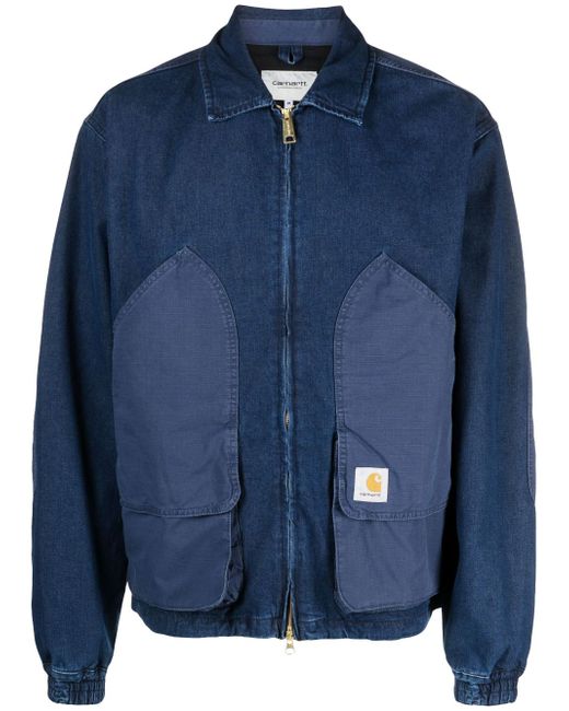 Carhartt Wip denim zip-up shirt jacket