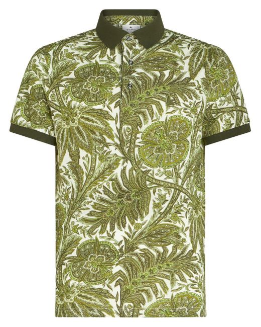 Etro all-over graphic-print polo shirt
