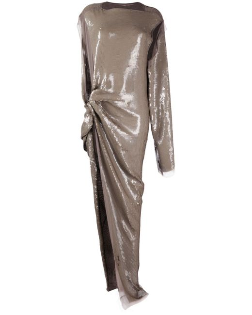 Rick Owens sequin-embellished asymmetric dress