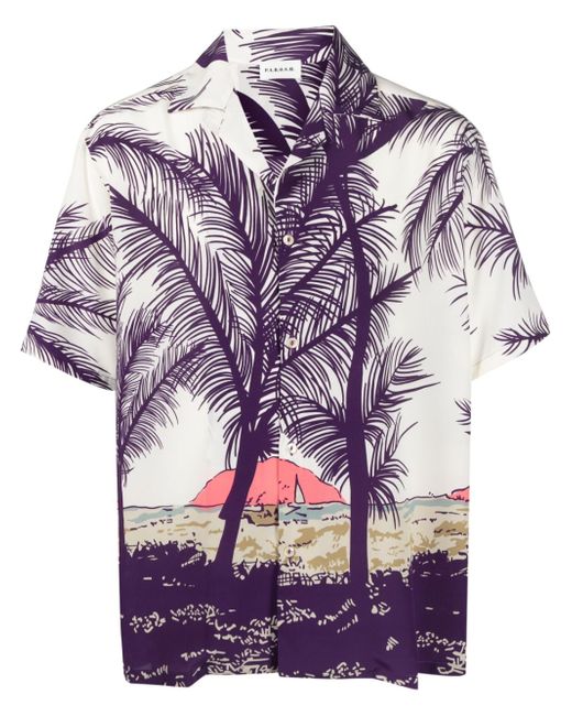 P.A.R.O.S.H. palm-tree short-sleeved shirt