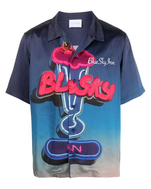Blue Sky Inn logo-print short-sleeved shirt