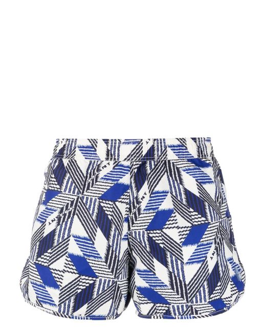 Marant geometric-print swim shorts
