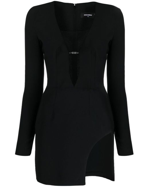 Dsquared2 cut-out long-sleeve minidress