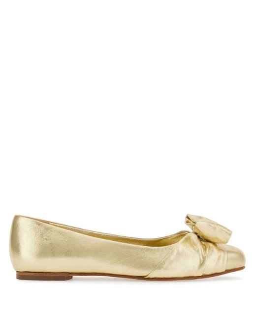 Ferragamo Vara bow-detal ballerina shoes