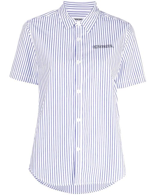 Chocoolate striped short-sleeve shirt