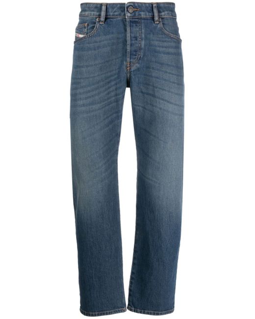 Diesel D-Mihtry whiskering-effect tapered jeans