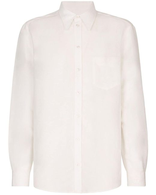Dolce & Gabbana classic-collar button-uplong shirt