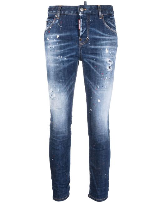 Dsquared2 bleached skinny jeans