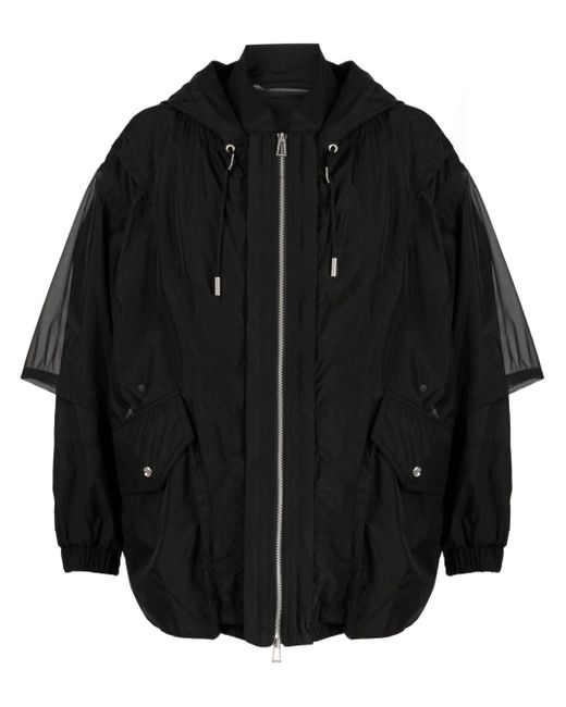 Songzio layered hooded lightweight jacket