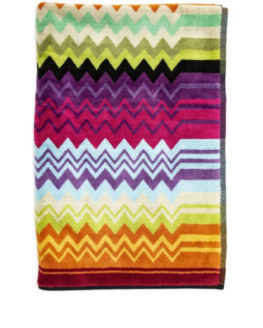 Missoni Home zigzag-pattern bath towel