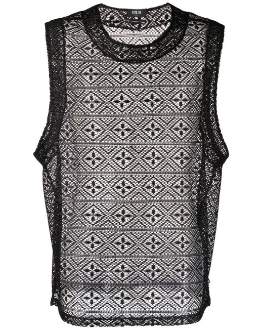 Five Cm sleeveless open-knit vest