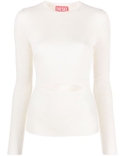 Diesel cut-out knitted jumper