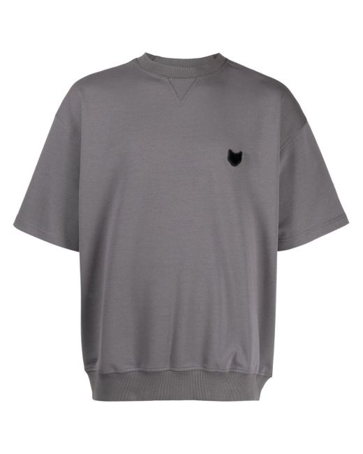 Zzero By Songzio logo-patch cotton-blend T-shirt