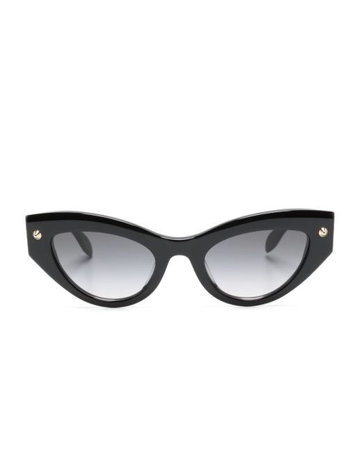 Alexander McQueen Spike-studs detail cat-eye sunglasses
