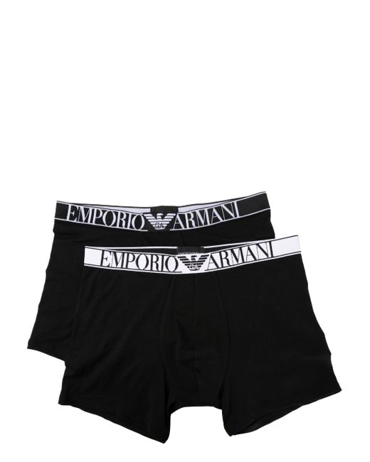 Emporio Armani logo-print cotton boxers set