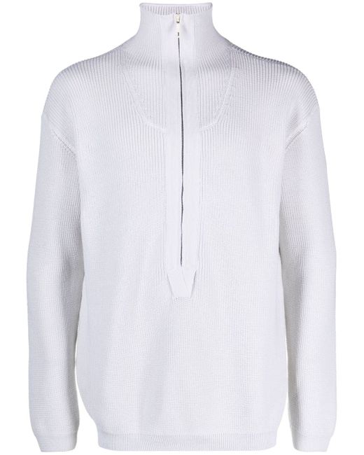 Our Legacy zipped funnel-neck jumper