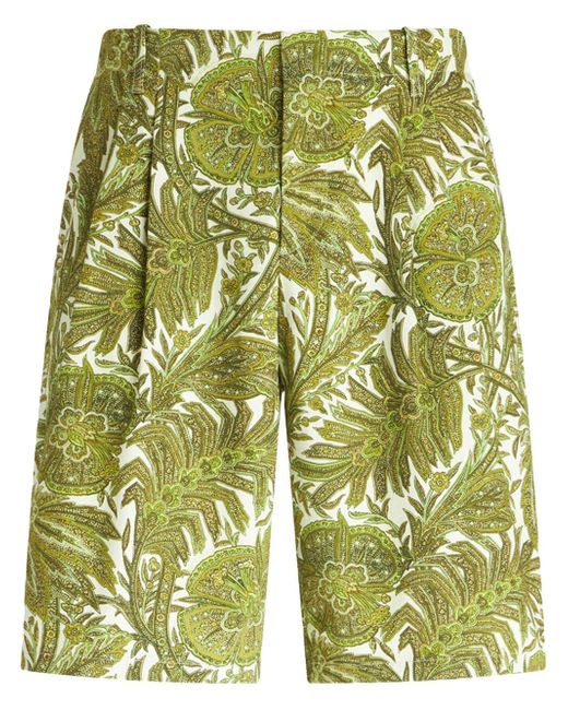 Etro floral-print Bermuda shorts