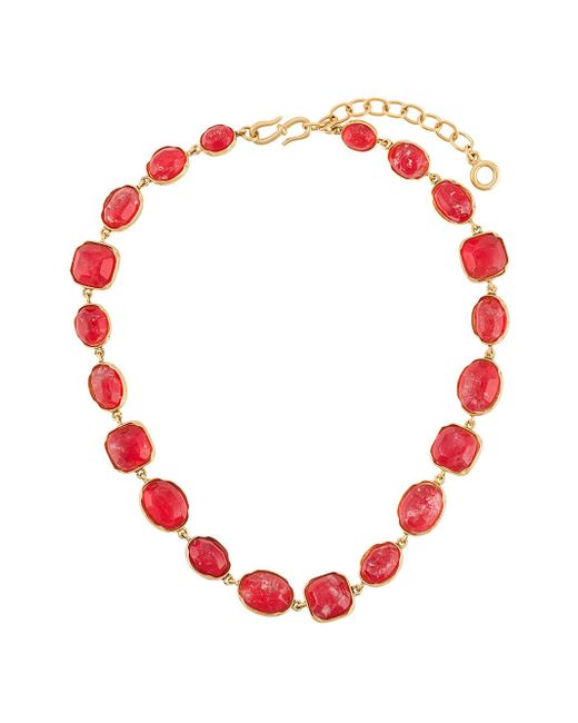 Goossens Cabochons stone-embellished necklace