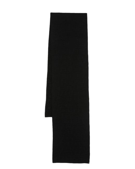 Versace intarsia-knit logo scarf