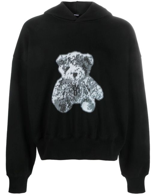 We11done teddy bear-print hoodie