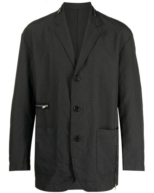 Undercover textured single-breasted blazer