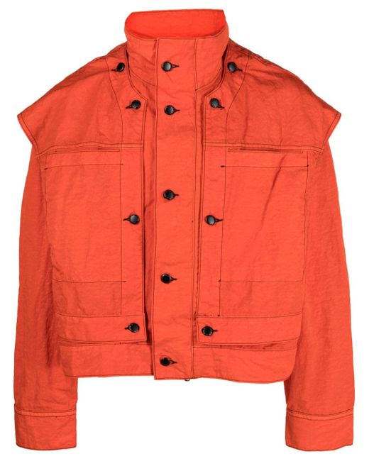 Eckhaus Latta Mobile high-neck oversized jacket