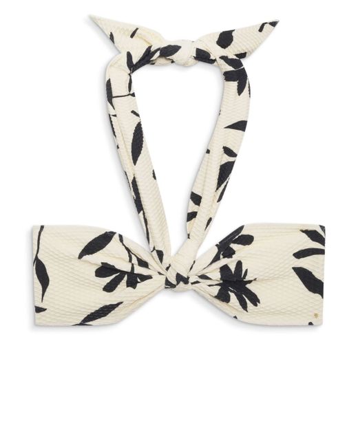 Anine Bing Reeve floral-print bikini top